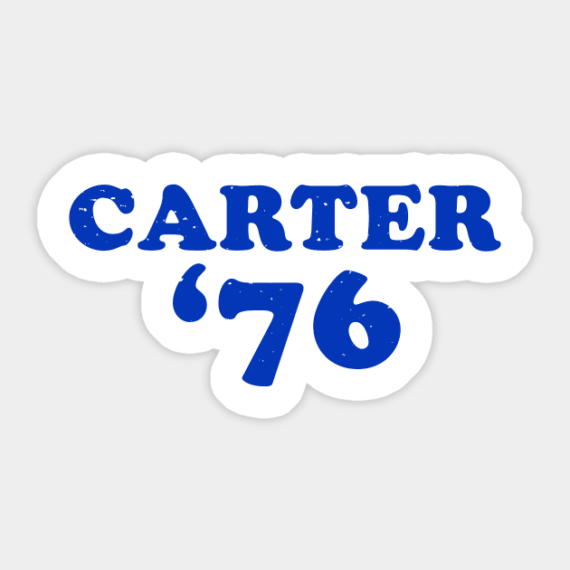 Jimmy Carter - 1976 'Carter '76' (Blue) Sticker by From The Trail